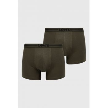 Levi's boxeri (2-pack) barbati, culoarea verde