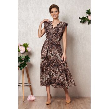 Rochie Carmen Animal Print la reducere