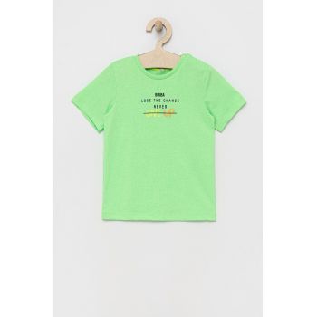 Birba&Trybeyond tricou copii culoarea verde, cu imprimeu