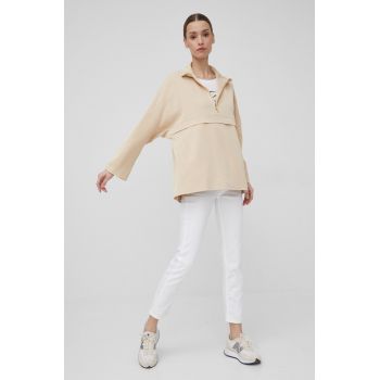 Drykorn bluza femei, culoarea bej,