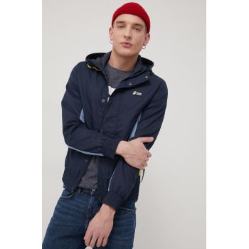 Jack & Jones geaca barbati, culoarea albastru marin, de tranzitie