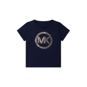 Michael Kors tricou de bumbac pentru copii culoarea albastru marin ieftin