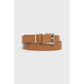 BOSS curea de piele femei, culoarea maro BOSS curea de piele femei, culoarea maro