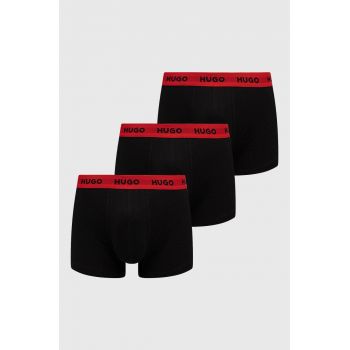 HUGO boxeri (3-pack) barbati, culoarea negru