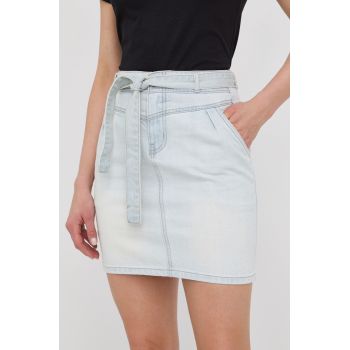 Morgan fusta jeans mini, drept