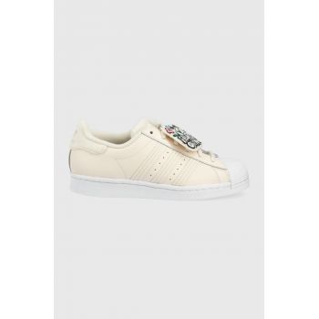 adidas Originals ghete de piele Superstar GW0592 culoarea bej