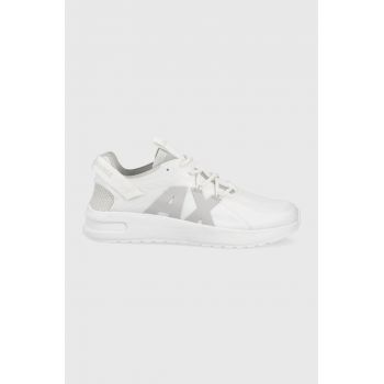 Armani Exchange pantofi culoarea alb