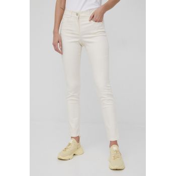 Pennyblack jeansi femei, culoarea bej, medium waist