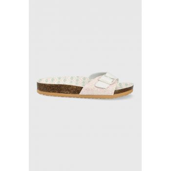Pepe Jeans papuci Oban Sweet femei, culoarea roz