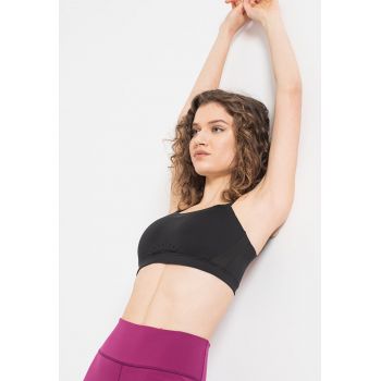Bustiera cu imprimeu logo si tehnologie Dri-FIT pentru antrenament Alpha Bustiera cu imprimeu logo si tehnologie Dri-FIT pentru antrenament Alpha