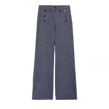 Cotton And Linen Trousers 36