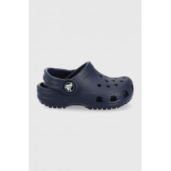 Crocs slapi copii culoarea albastru marin ieftini