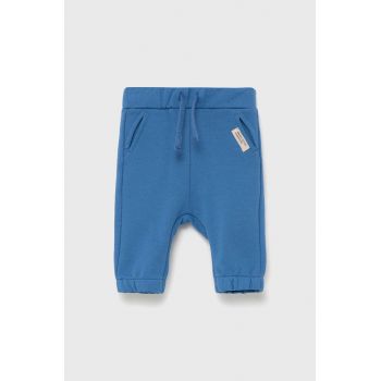 United Colors of Benetton pantaloni de bumbac pentru copii neted