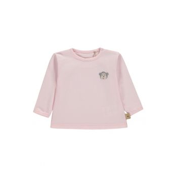 Bluza din amestec de bumbac organic cu aplicatie logo