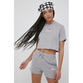 Ellesse tricou femei, culoarea gri SGB06838-Black