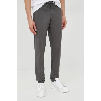 Aeronautica Militare pantaloni barbati, culoarea gri, drept