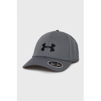 Under Armour șapcă 1369781 culoarea gri, neted 1369781-001 de firma originala