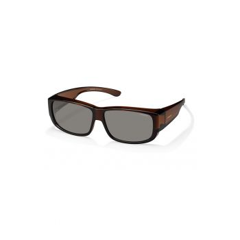 Ochelari de soare dreptunghiulari unisex cu model in doua nuante Ochelari de soare dreptunghiulari unisex cu model in doua nuante