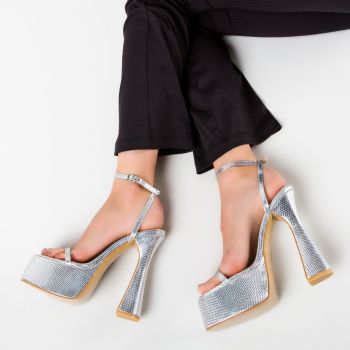 Sandale dama Fabol Argintii