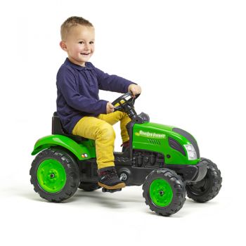 Tractor cu pedale verde pentru copii Falk 2057 Country Farmer