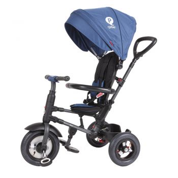 Tricicleta cu roti de cauciuc Qplay Rito Rubber Albastru Inchis Tricicleta cu roti de cauciuc Qplay Rito Rubber Albastru Inchis