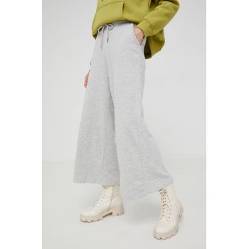 Answear Lab pantaloni de trening femei, culoarea gri,