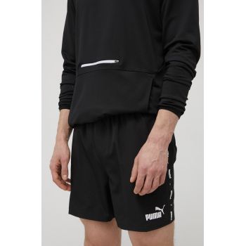 Puma pantaloni scurți de antrenament Ess+ Tape 849043 bărbați, culoarea negru 907658