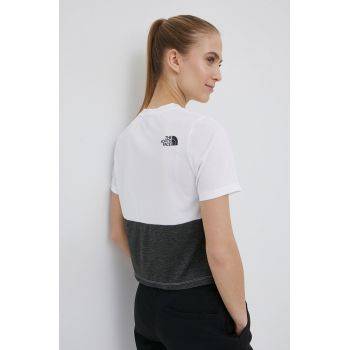 The North Face tricou femei, culoarea alb