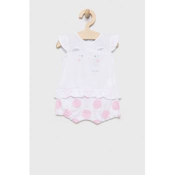 Birba&Trybeyond body din bumbac pentru bebelusi culoarea alb