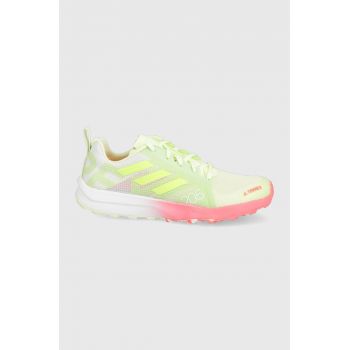 adidas TERREX pantofi Speed Flow H03207 femei, culoarea verde