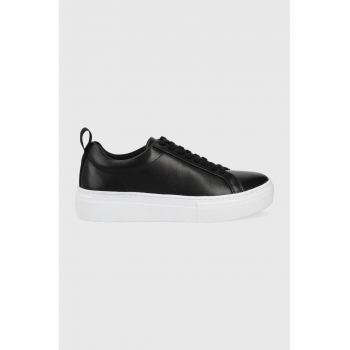 Vagabond Shoemakers sneakers din piele ZOE PLATFORM culoarea negru de firma originali