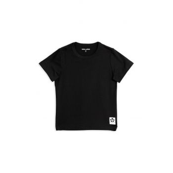 Mini Rodini tricou copii culoarea negru