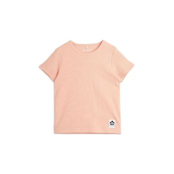 Mini Rodini tricou copii culoarea roz ieftin