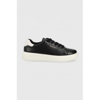 Gant sneakers din piele Custly culoarea negru