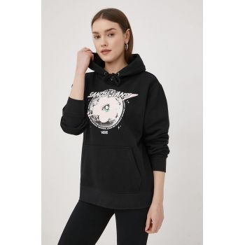 Vans bluza X Sandy Liang femei, culoarea negru, cu imprimeu
