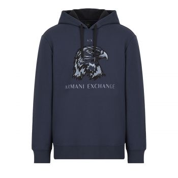 Eagle Printed Hooded Sweatshirt S