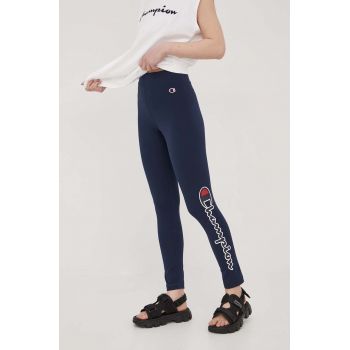 Champion colanti 114939 femei, culoarea albastru marin, cu imprimeu