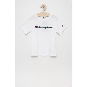 Champion tricou de bumbac pentru copii 404336 culoarea alb