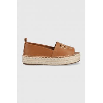 Dkny espadrile Maddy culoarea maro, cu platforma