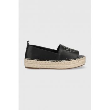 Dkny espadrile Maddy culoarea negru, cu platforma