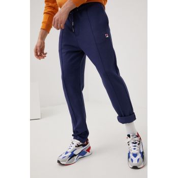 Fila pantaloni de trening barbati, culoarea albastru marin, neted