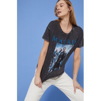 Medicine tricou din bumbac culoarea negru