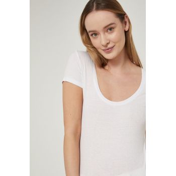 Medicine tricou femei, culoarea alb