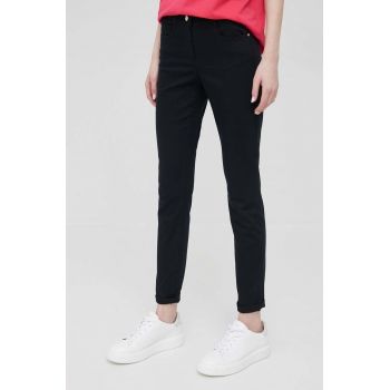 Pennyblack jeansi femei, culoarea negru, medium waist