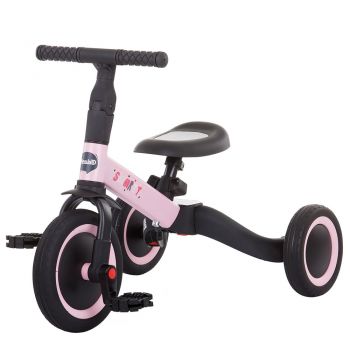 Tricicleta si bicicleta Chipolino Smarty 2 in 1 light pink ieftina