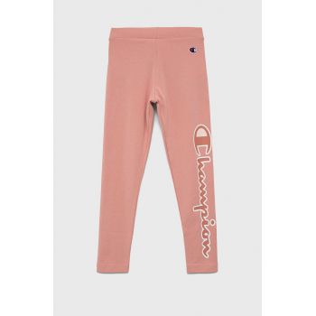 Champion leggins copii 404335 culoarea roz, cu imprimeu