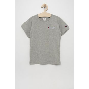 Champion tricou de bumbac pentru copii 305955 culoarea gri, cu imprimeu