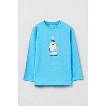 OVS longsleeve din bumbac pentru copii cu imprimeu