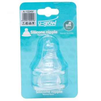 Set 2 tetine U-Grow A-1024M cu gat normal M silicon ieftin