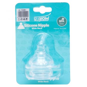 Set 2 tetine U-Grow A-1028+ cu gat larg silicon Set 2 tetine U-Grow A-1028+ cu gat larg silicon